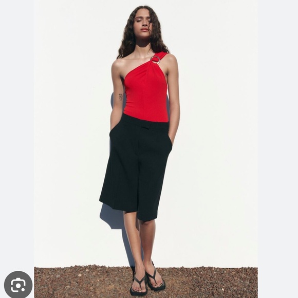 ZARA RING TRIM CROSS STRAP BODYSUIT - Picture 2 of 6